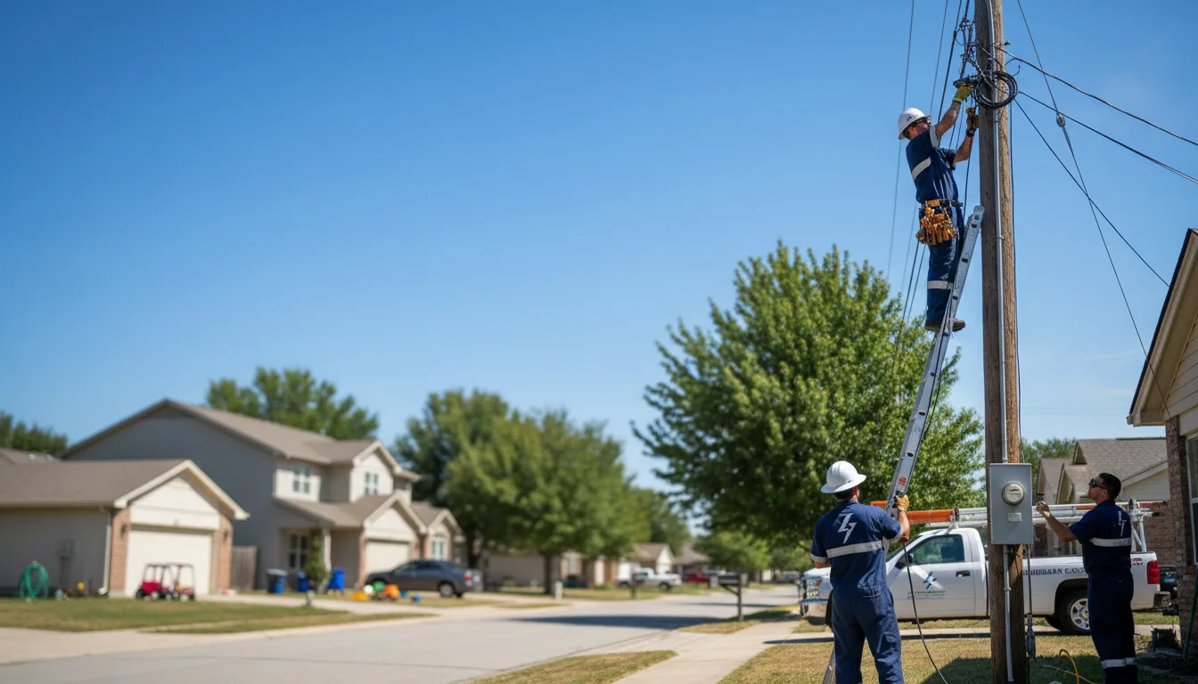 Residential electrician providing installation services in Speer, IL